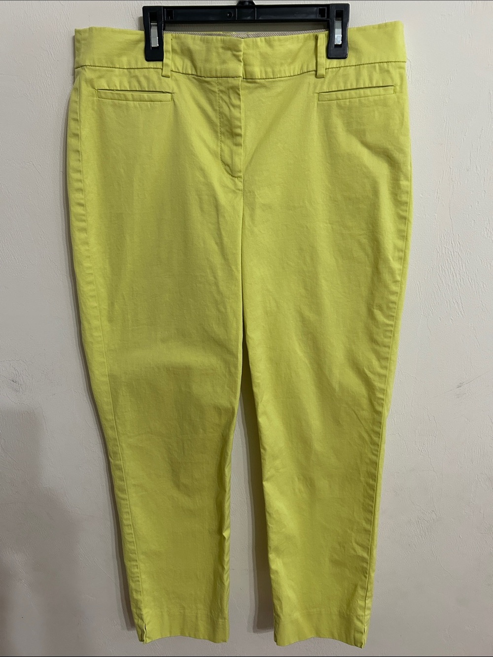 Talbots Neon Yellow Crop Pants Size 10 Summer Delight